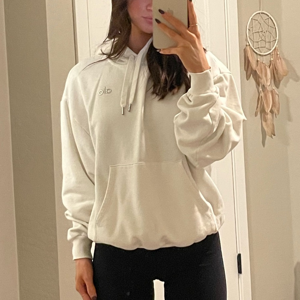 Alo Yoga Accolade Hoodie (IVORY)